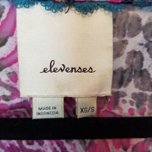 Anthropologie Velvet Burnout Kimono Whimsigoth Fairy Grunge Size XS/S Indie Boho - Picture 7 of 9